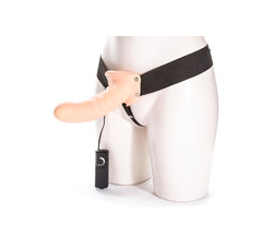  The Extender Plus Vibrating Hollow Strap On 8 Inch 